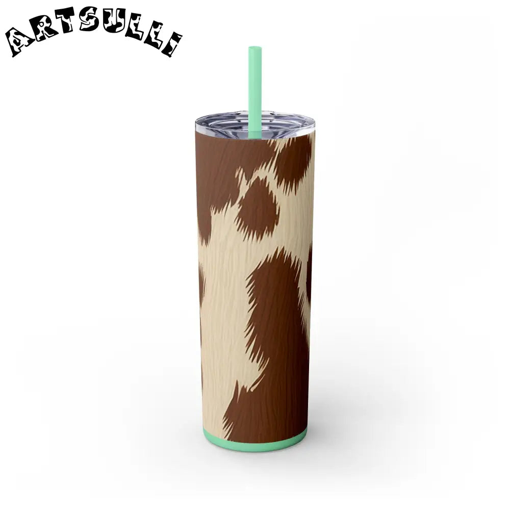 JAKKOUTTHEBXX Cowhide Print Insulated Skinny Tumbler 2025