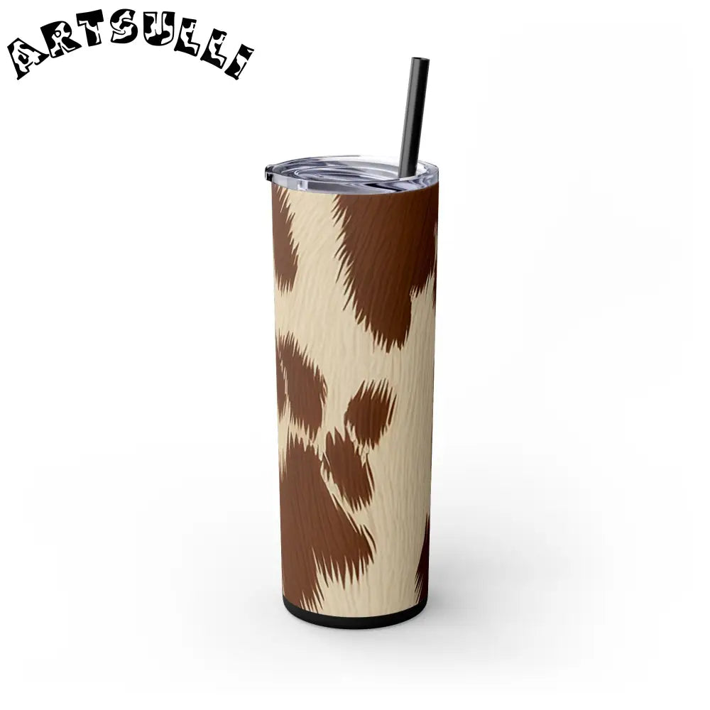JAKKOUTTHEBXX Cowhide Print Insulated Skinny Tumbler 2025