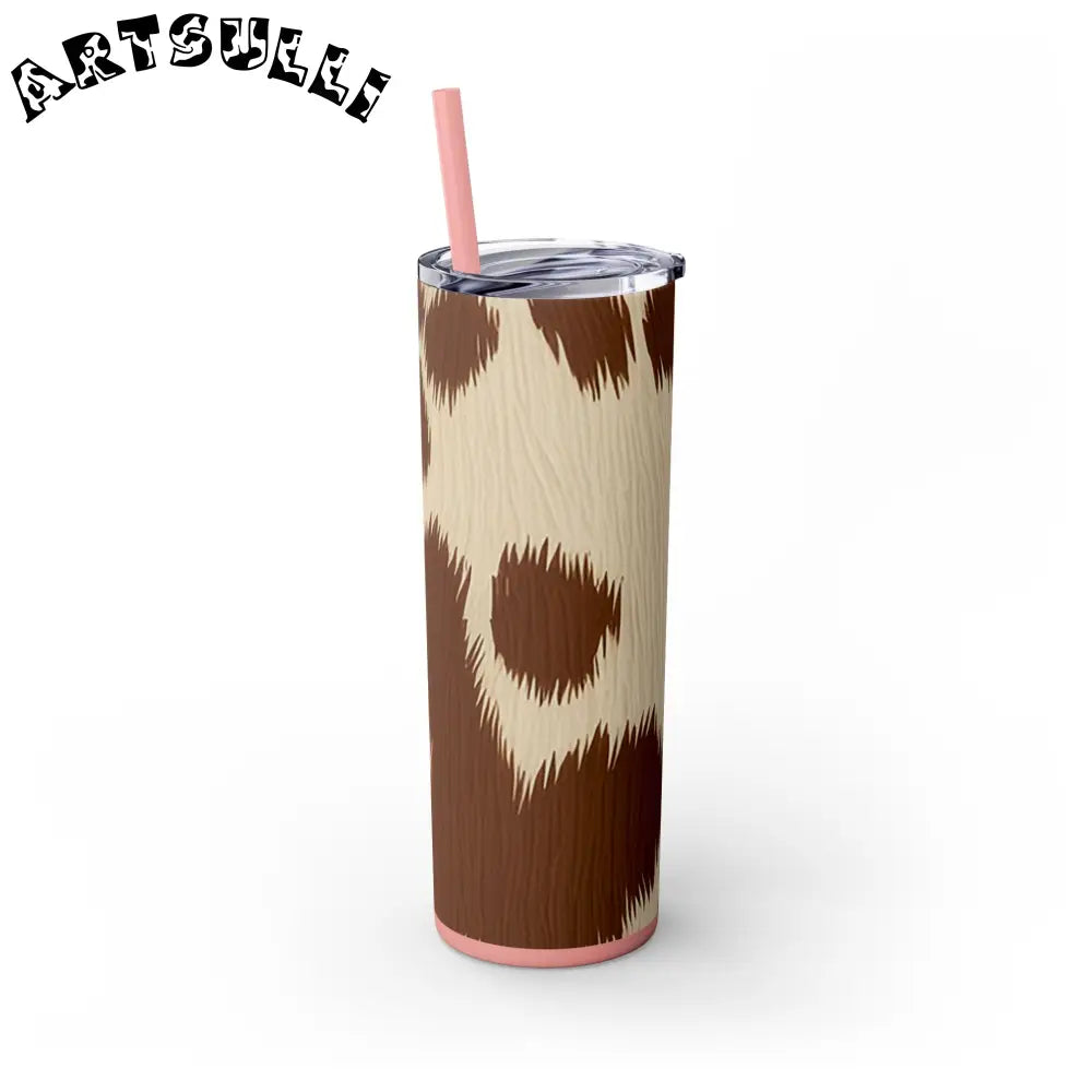 JAKKOUTTHEBXX Cowhide Print Insulated Skinny Tumbler 2025
