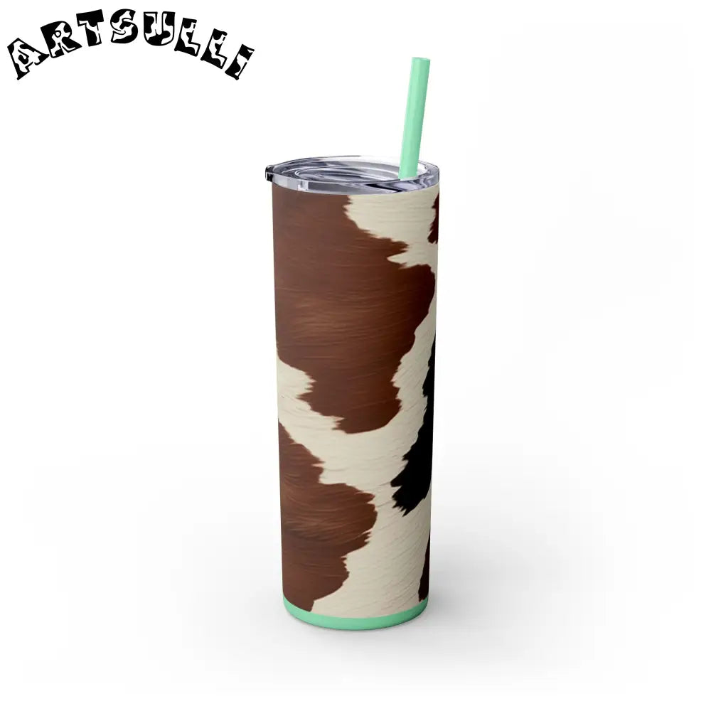 JAKKOUTTHEBXX Cow Print Maars Skinny Tumbler 2025