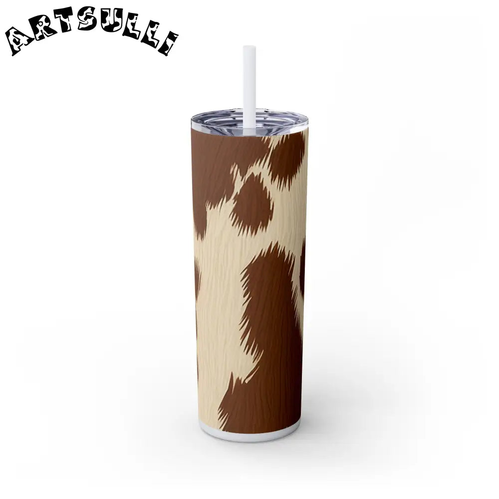 JAKKOUTTHEBXX Cowhide Print Insulated Skinny Tumbler 2025