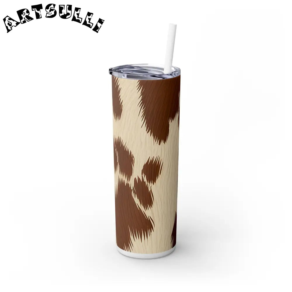 JAKKOUTTHEBXX Cowhide Print Insulated Skinny Tumbler 2025