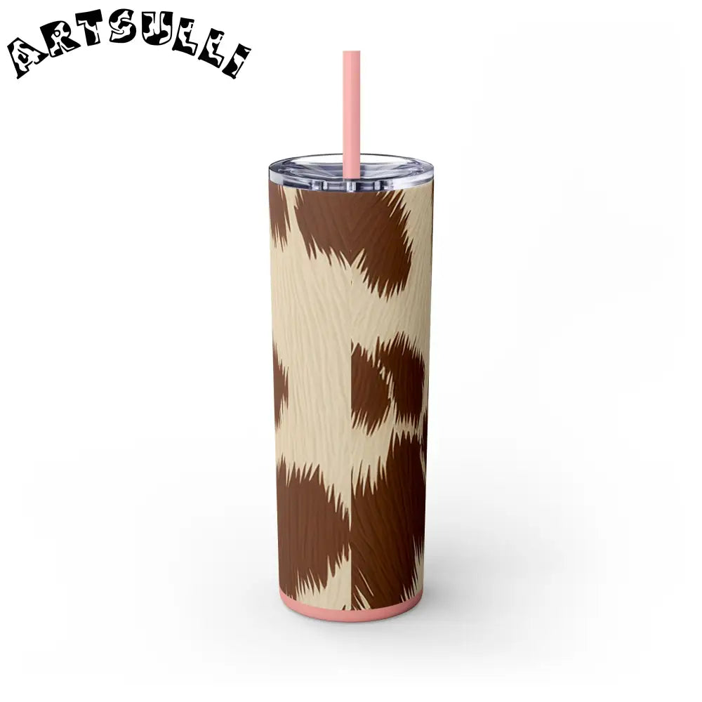 JAKKOUTTHEBXX Cowhide Print Insulated Skinny Tumbler 2025
