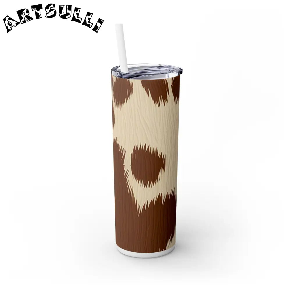 JAKKOUTTHEBXX Cowhide Print Insulated Skinny Tumbler 2025