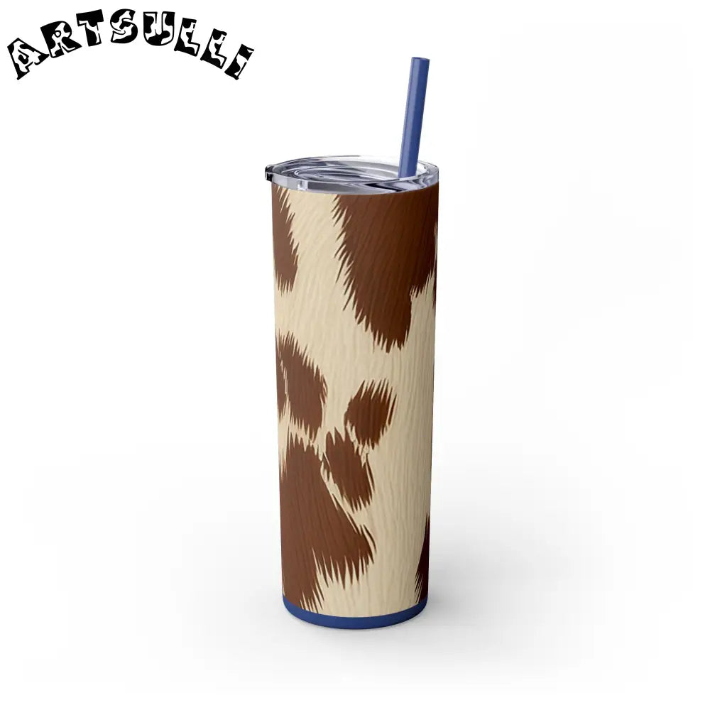 JAKKOUTTHEBXX Cowhide Print Insulated Skinny Tumbler 2025