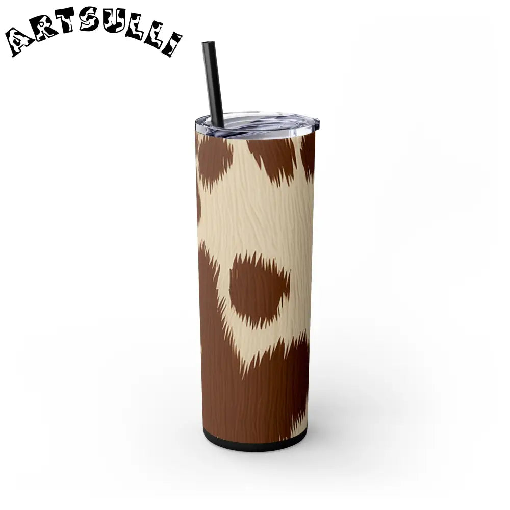 JAKKOUTTHEBXX Cowhide Print Insulated Skinny Tumbler 2025