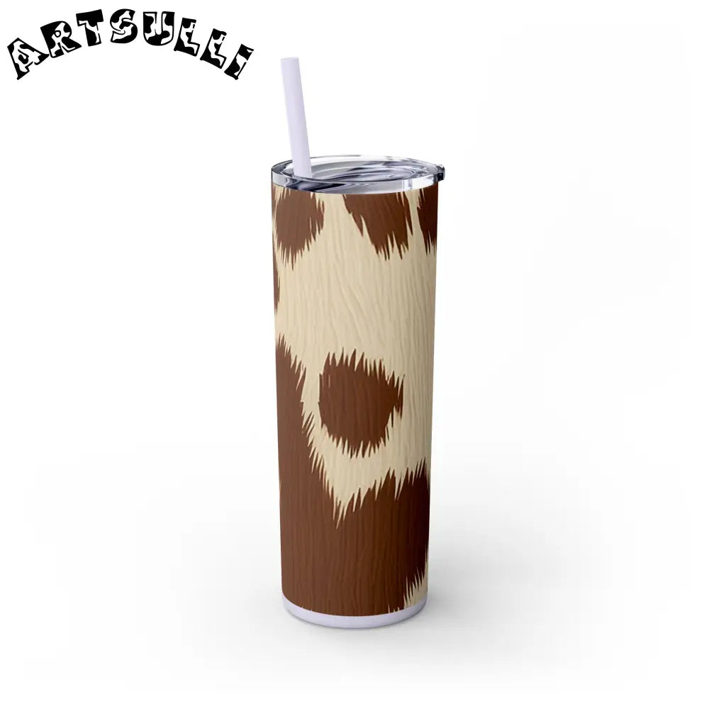 JAKKOUTTHEBXX Cowhide Print Insulated Skinny Tumbler 2025