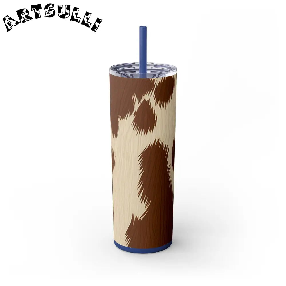 JAKKOUTTHEBXX Cowhide Print Insulated Skinny Tumbler 2025