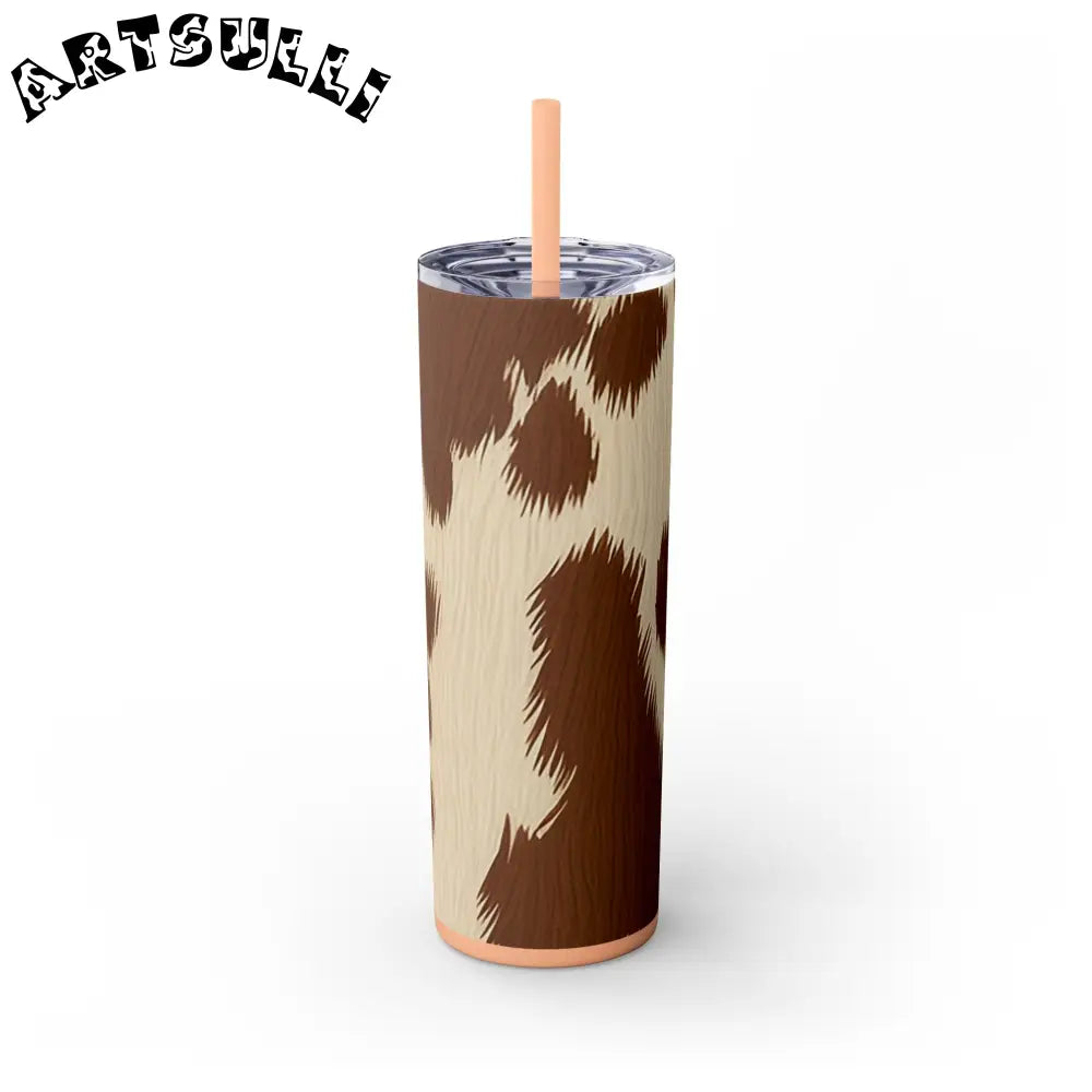 JAKKOUTTHEBXX Cowhide Print Insulated Skinny Tumbler 2025