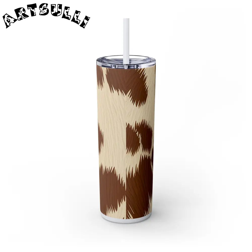 JAKKOUTTHEBXX Cowhide Print Insulated Skinny Tumbler 2025