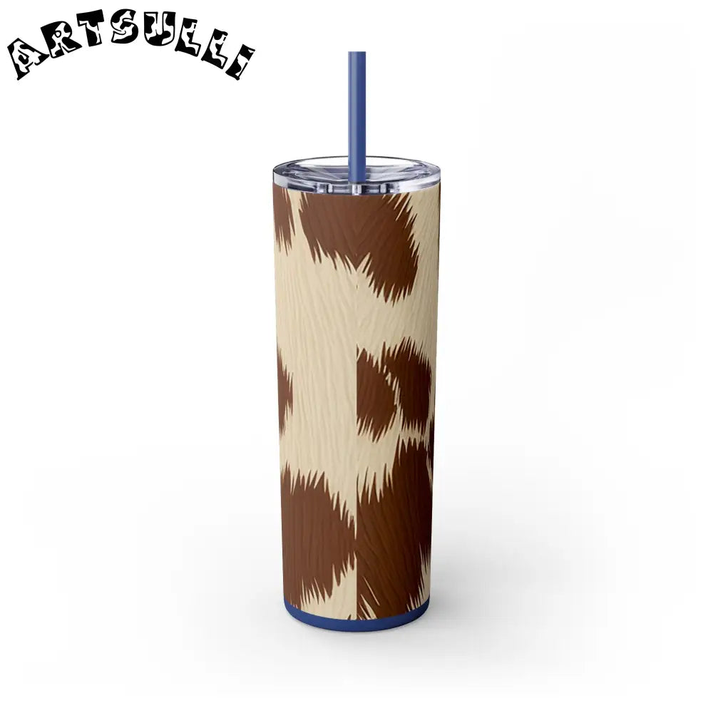 JAKKOUTTHEBXX Cowhide Print Insulated Skinny Tumbler 2025