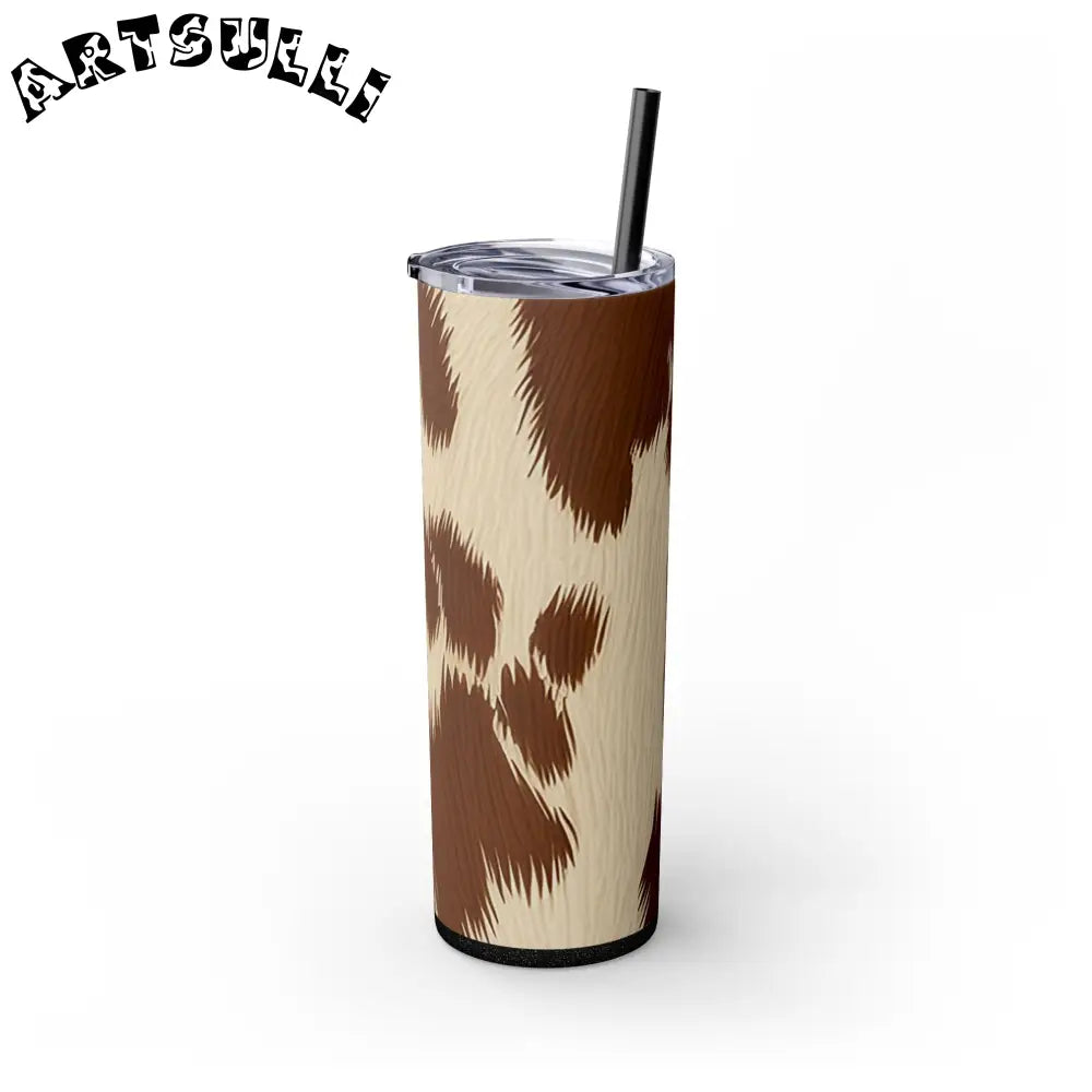JAKKOUTTHEBXX Cowhide Print Insulated Skinny Tumbler 2025