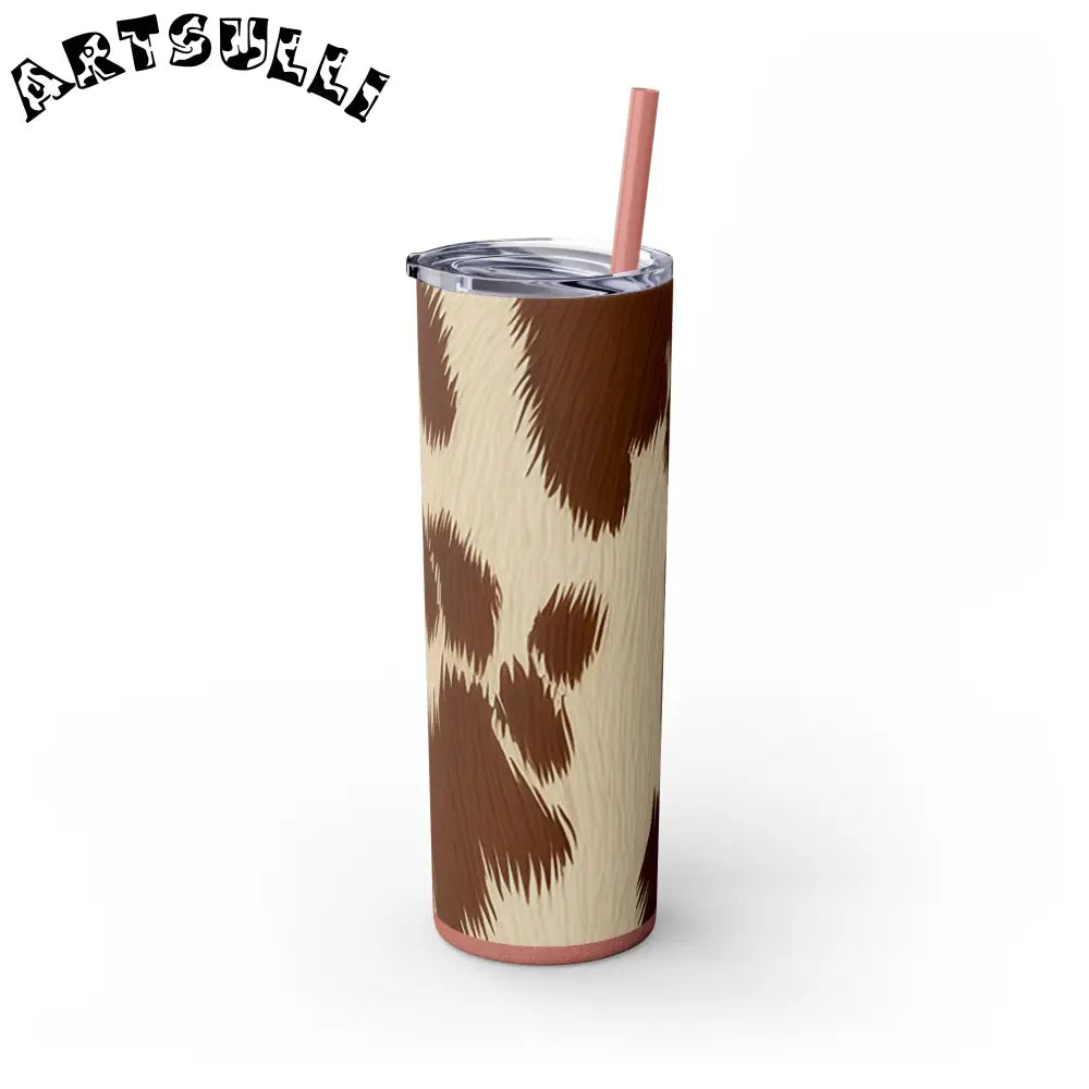 JAKKOUTTHEBXX Cowhide Print Insulated Skinny Tumbler 2025