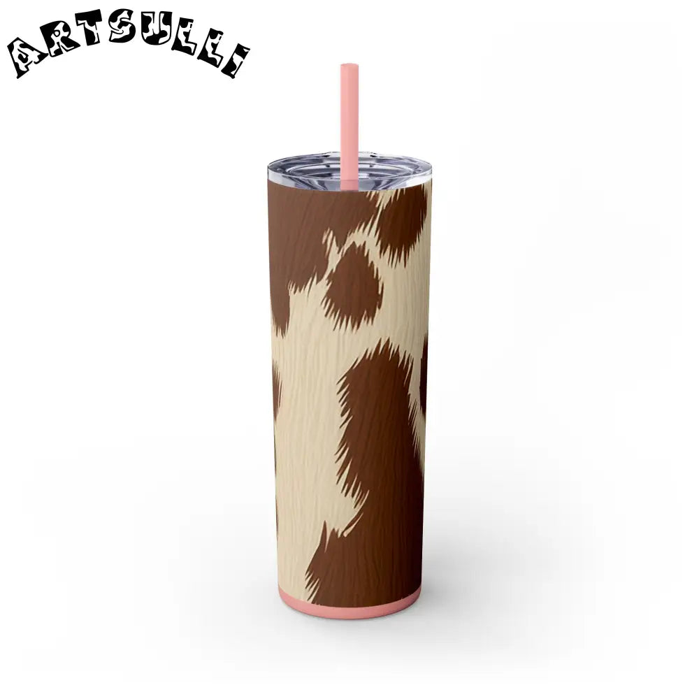 JAKKOUTTHEBXX Cowhide Print Insulated Skinny Tumbler 2025