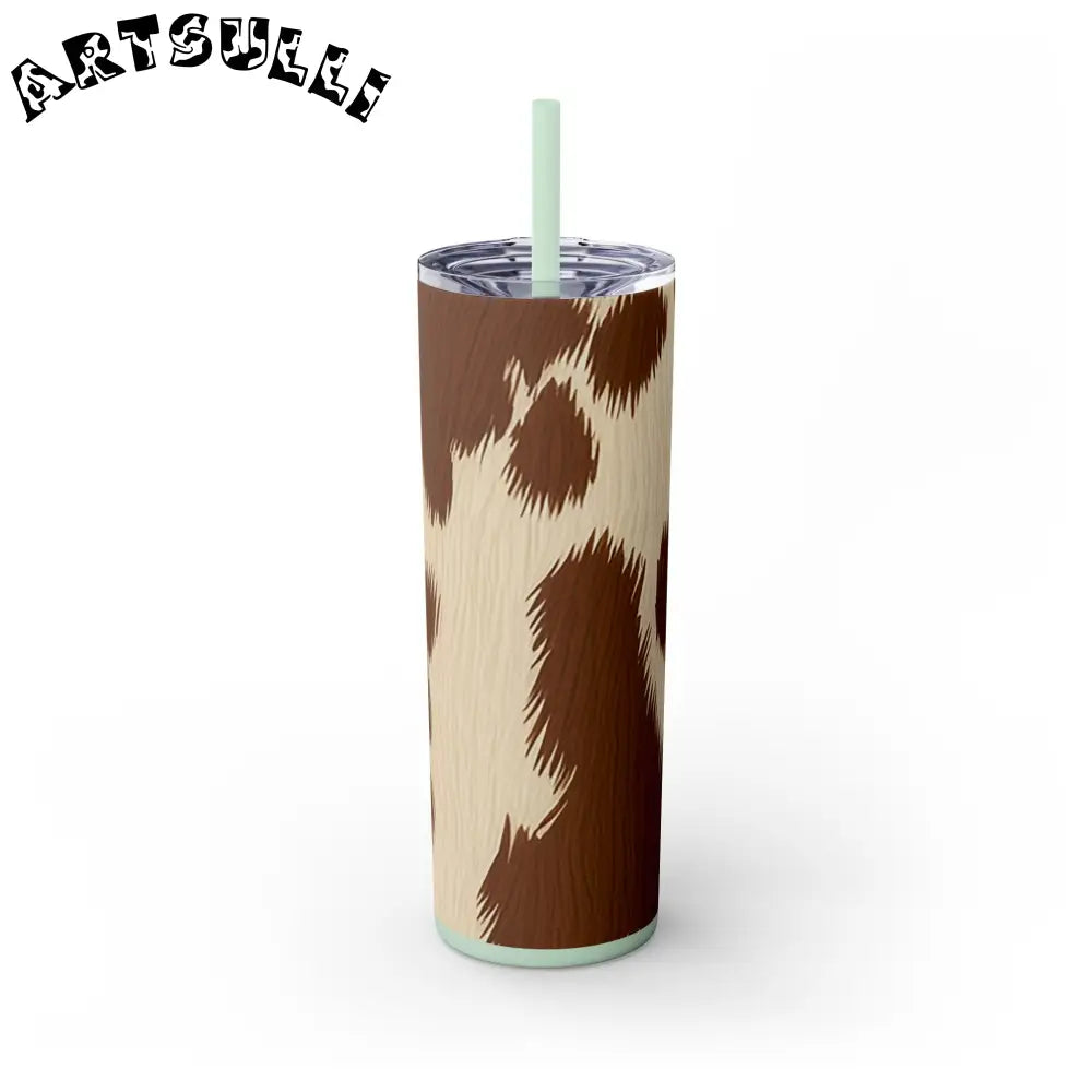 JAKKOUTTHEBXX Cowhide Print Insulated Skinny Tumbler 2025