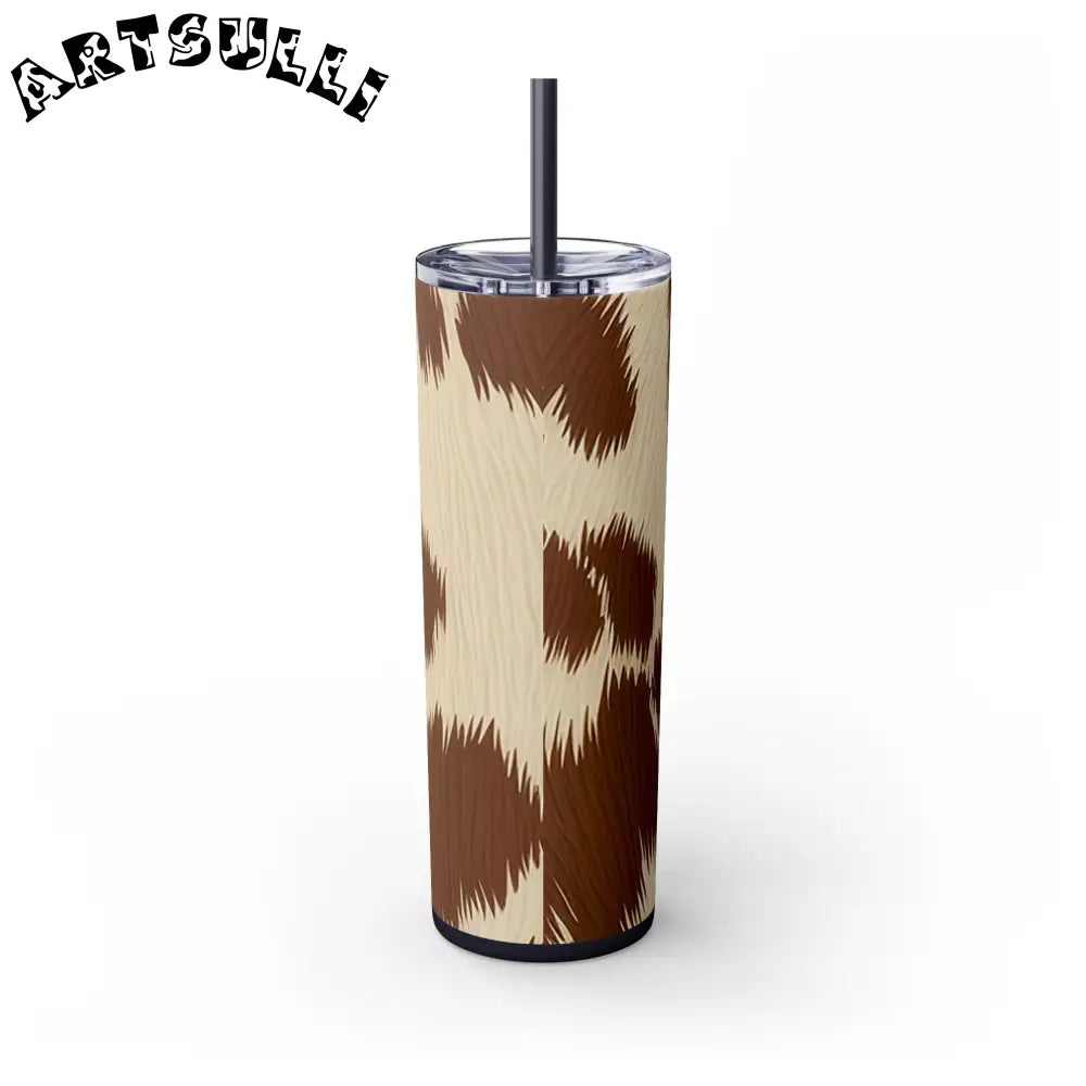 JAKKOUTTHEBXX Cowhide Print Insulated Skinny Tumbler 2025
