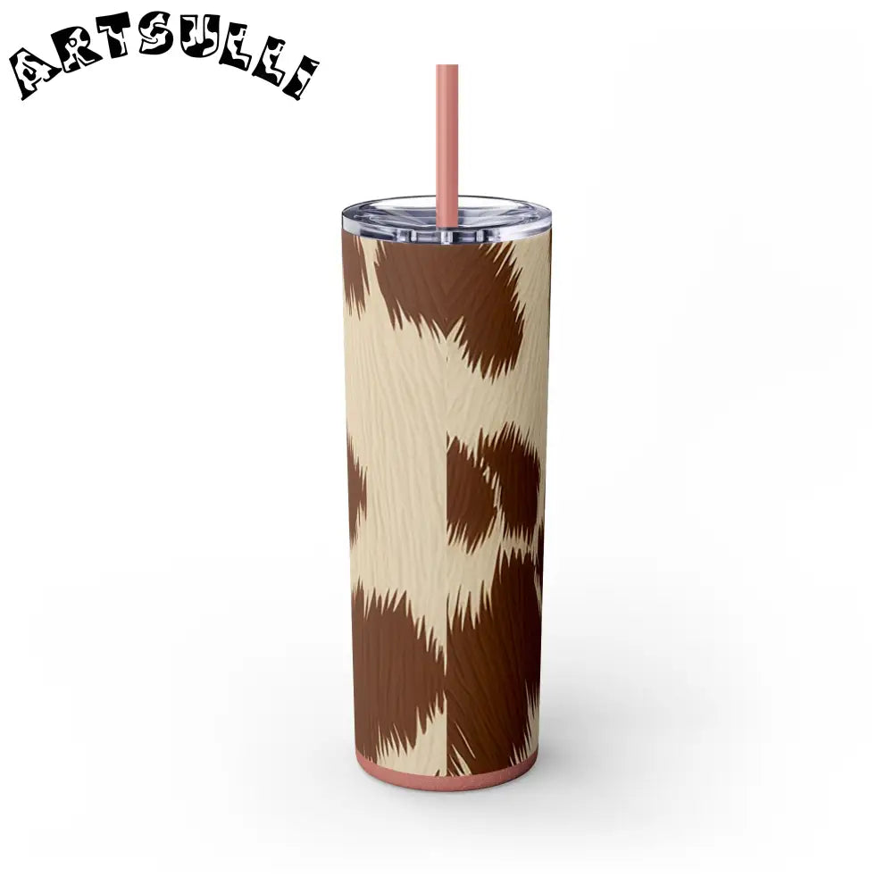 JAKKOUTTHEBXX Cowhide Print Insulated Skinny Tumbler 2025