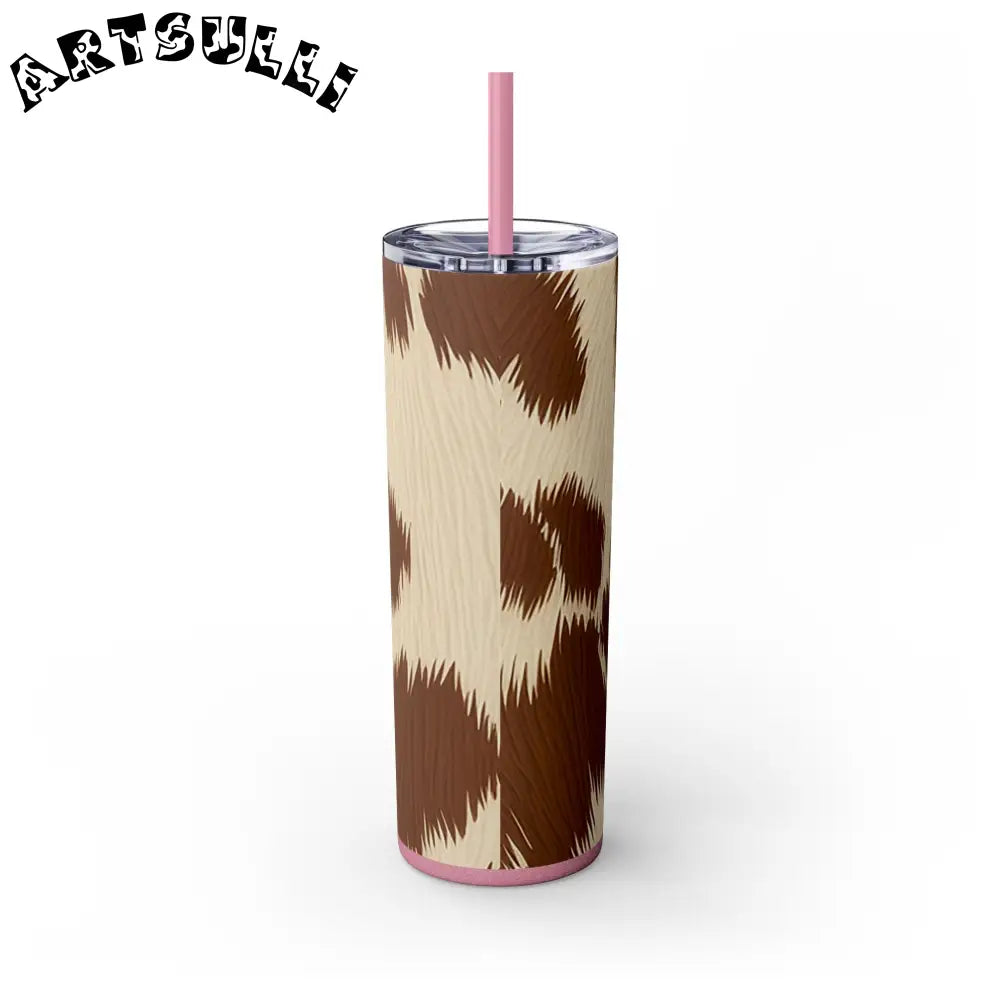 JAKKOUTTHEBXX Cowhide Print Insulated Skinny Tumbler 2025