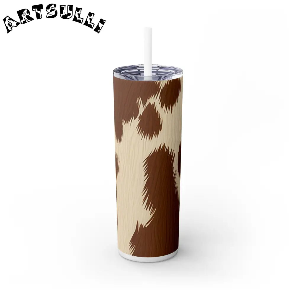 JAKKOUTTHEBXX Cowhide Print Insulated Skinny Tumbler 2025