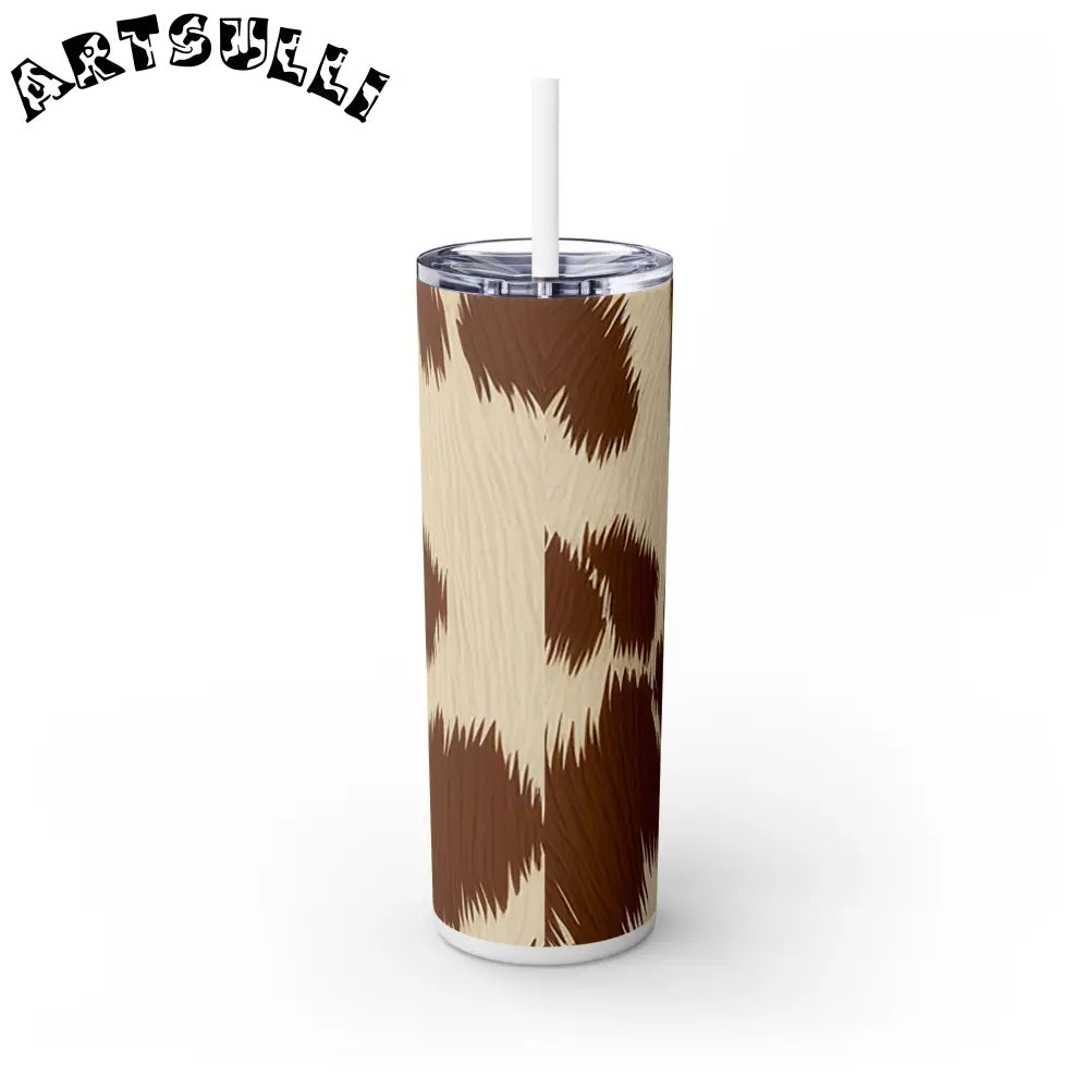JAKKOUTTHEBXX Cowhide Print Insulated Skinny Tumbler 2025
