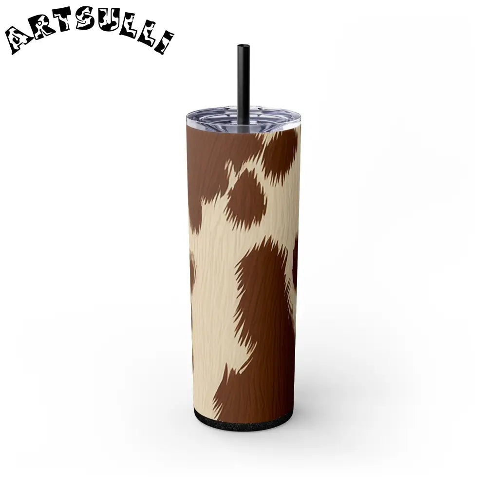 JAKKOUTTHEBXX Cowhide Print Insulated Skinny Tumbler 2025