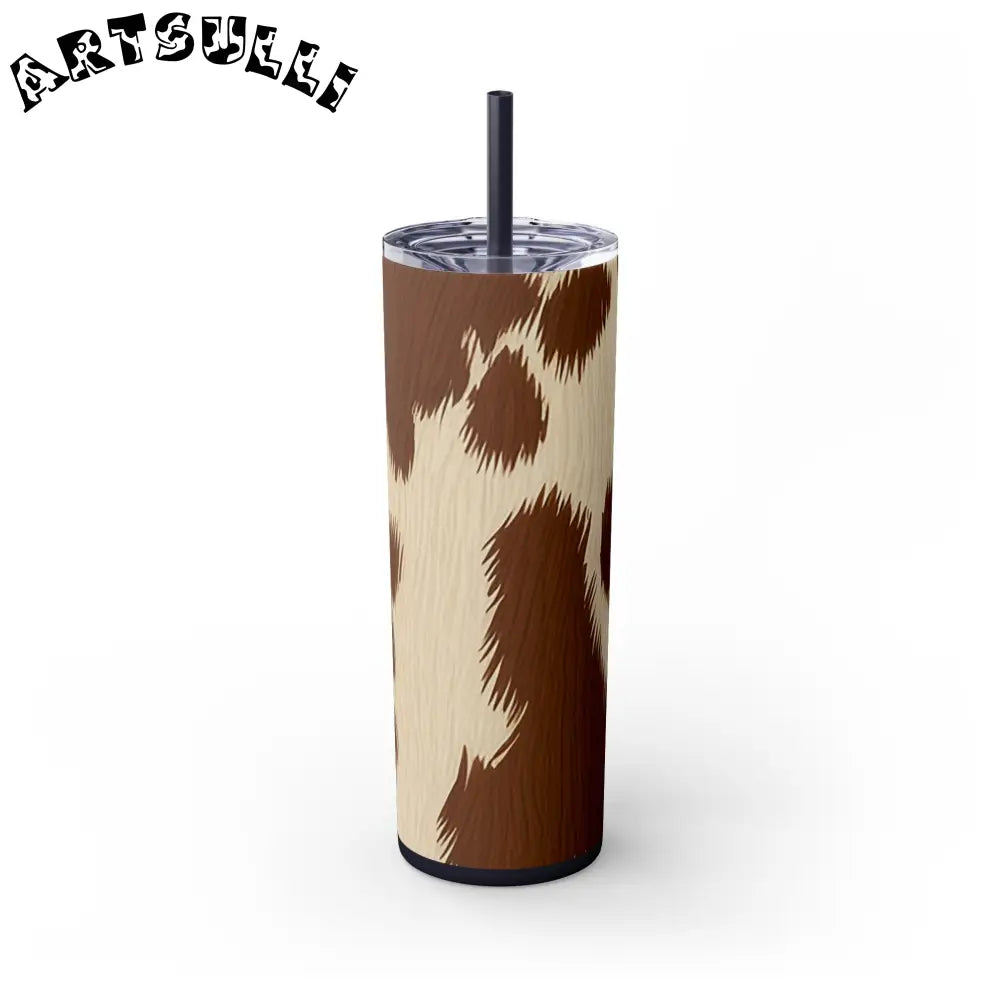 JAKKOUTTHEBXX Cowhide Print Insulated Skinny Tumbler 2025