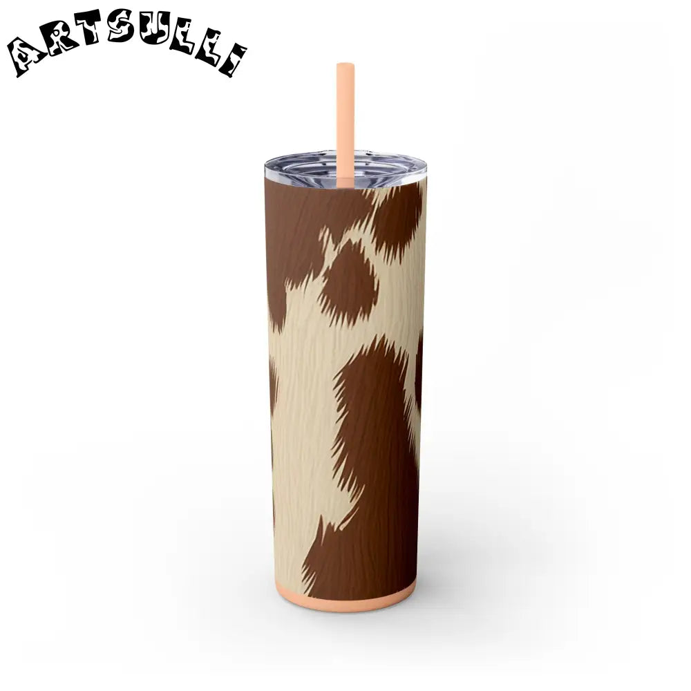 JAKKOUTTHEBXX Cowhide Print Insulated Skinny Tumbler 2025