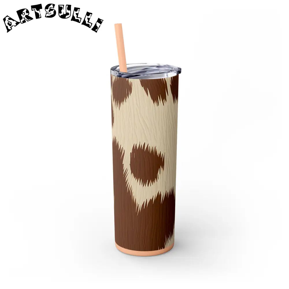 JAKKOUTTHEBXX Cowhide Print Insulated Skinny Tumbler 2025
