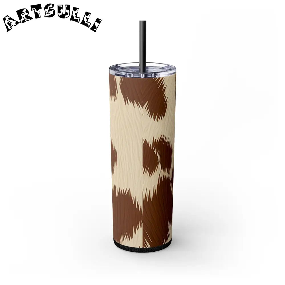 JAKKOUTTHEBXX Cowhide Print Insulated Skinny Tumbler 2025