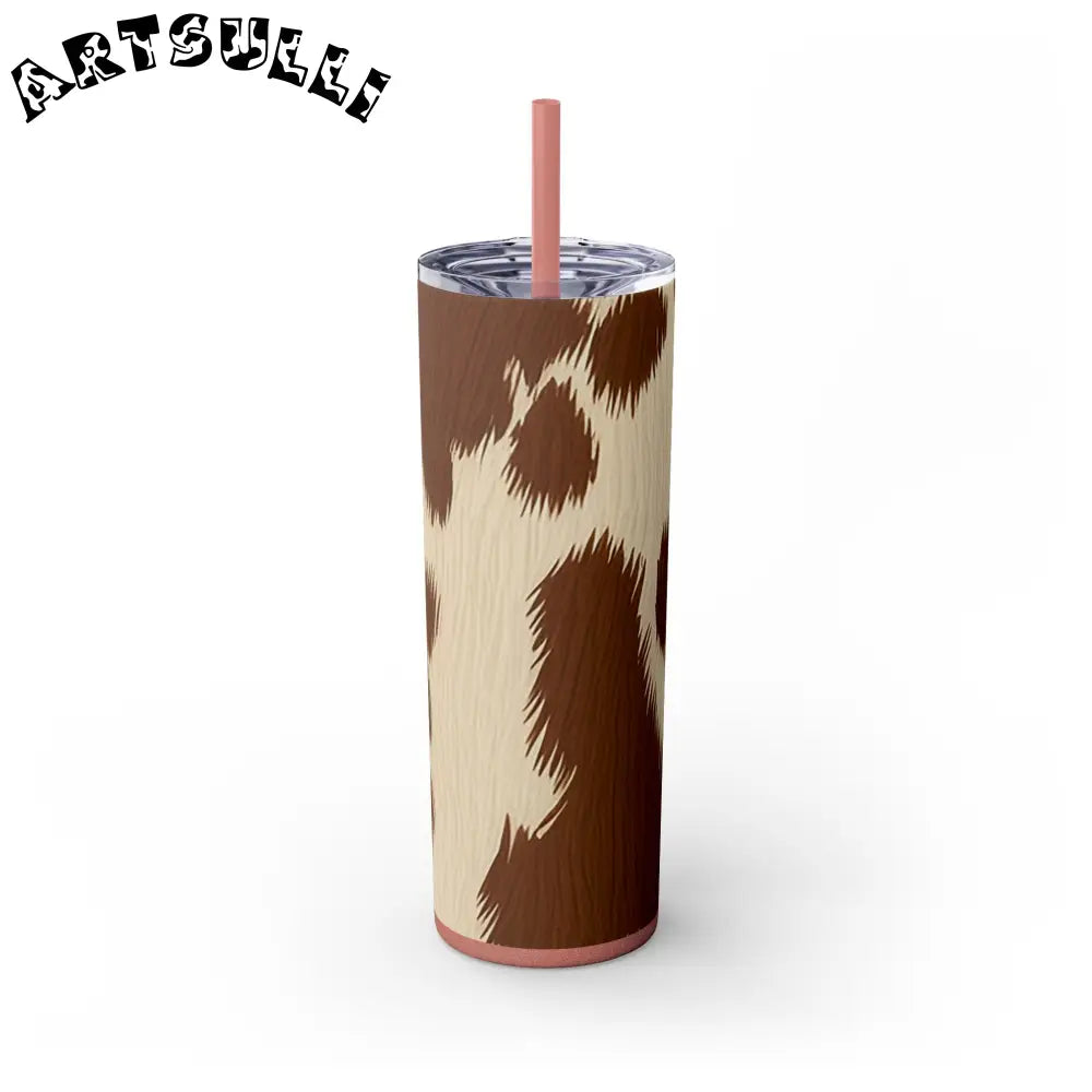 JAKKOUTTHEBXX Cowhide Print Insulated Skinny Tumbler 2025