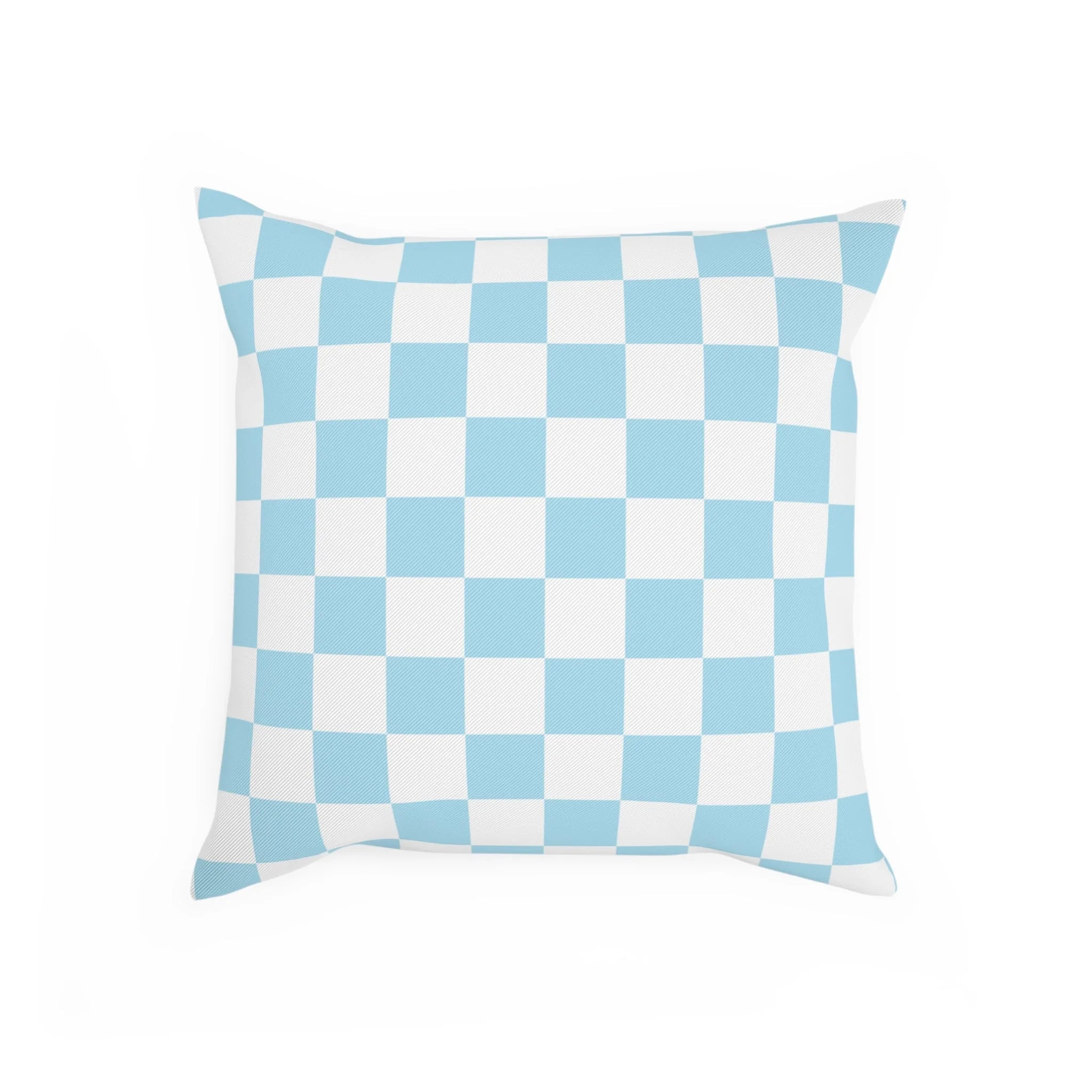 Sky Blue Checkerboard Cushion Decor Enthusiast Dream, Artsulli - Art is Long, Life is Short, Home Decor, , , , , , , 