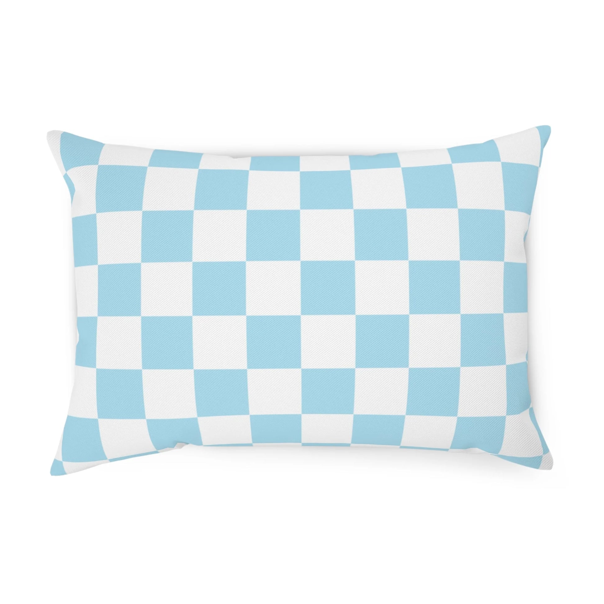 Sky Blue Checkerboard Cushion Decor Enthusiast Dream, Artsulli - Art is Long, Life is Short, Home Decor, Size, 19.7" × 13.8", , , , , 18262911584832612830