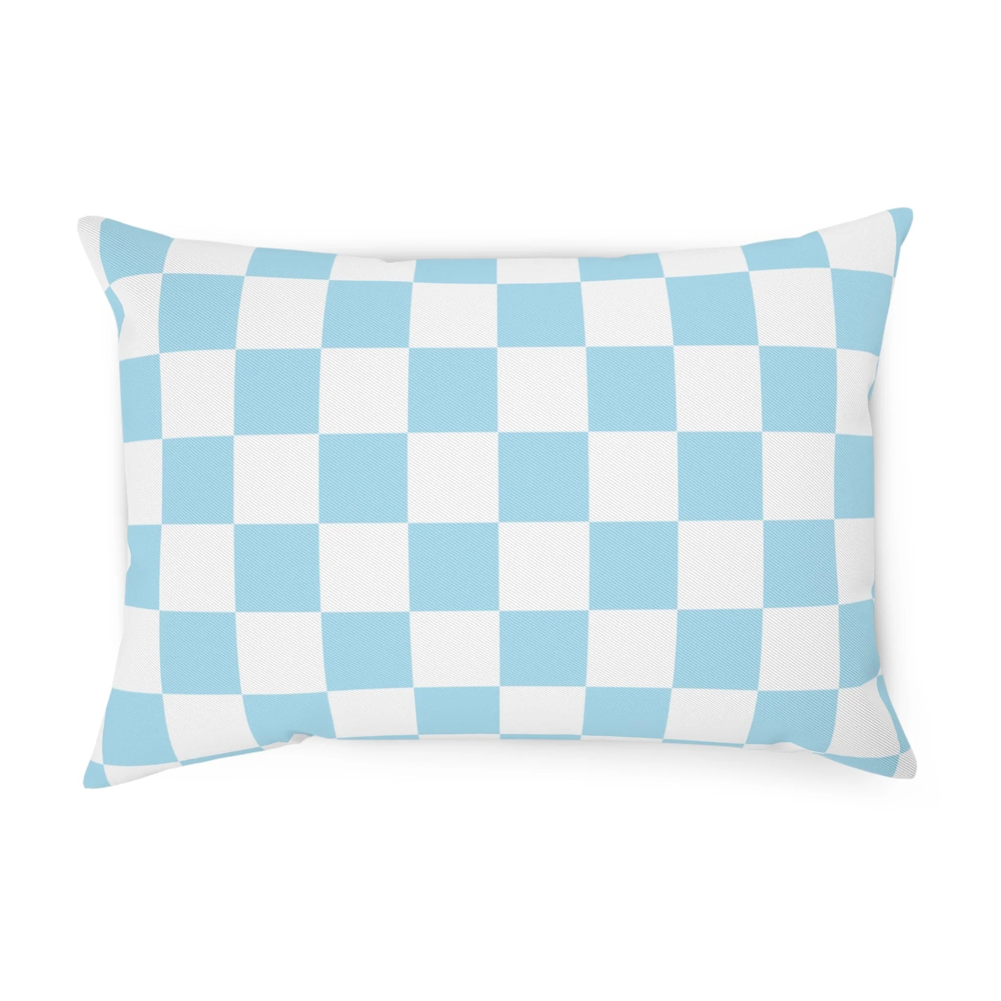 Sky Blue Checkerboard Cushion Decor Enthusiast Dream, Artsulli - Art is Long, Life is Short, Home Decor, Size, 19.7" × 13.8", , , , , 18262911584832612830