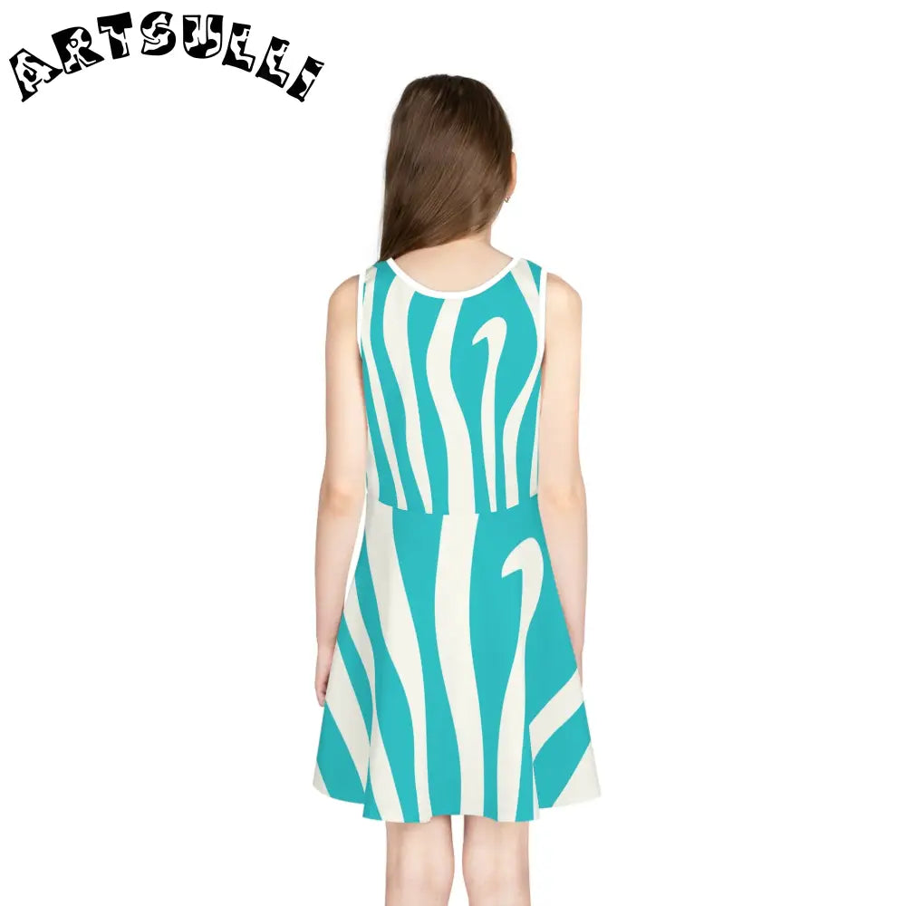 Sleeveless Sundress for Easy Going Summer Days, Artsulli - Art is Long, Life is Short, All Over Prints, , , , , , , 