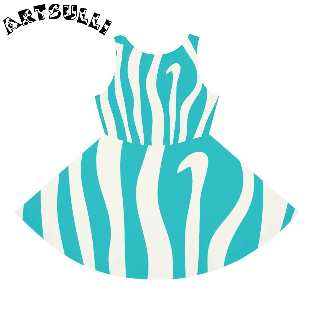 Sleeveless Sundress for Easy Going Summer Days, Artsulli - Art is Long, Life is Short, All Over Prints, , , , , , , 