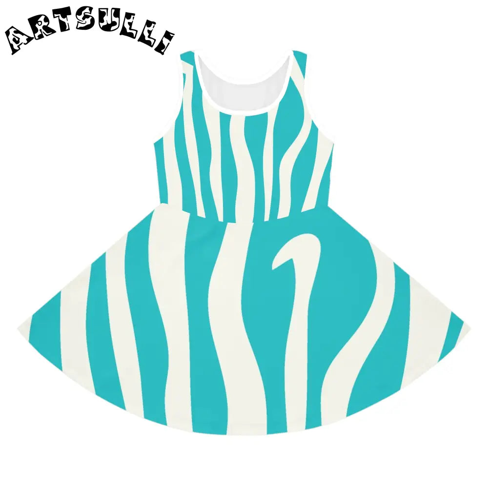 Sleeveless Sundress for Easy Going Summer Days, Artsulli - Art is Long, Life is Short, All Over Prints, Color, Seam thread color automatically matched to design, Size, 2T, , , 73125133961568