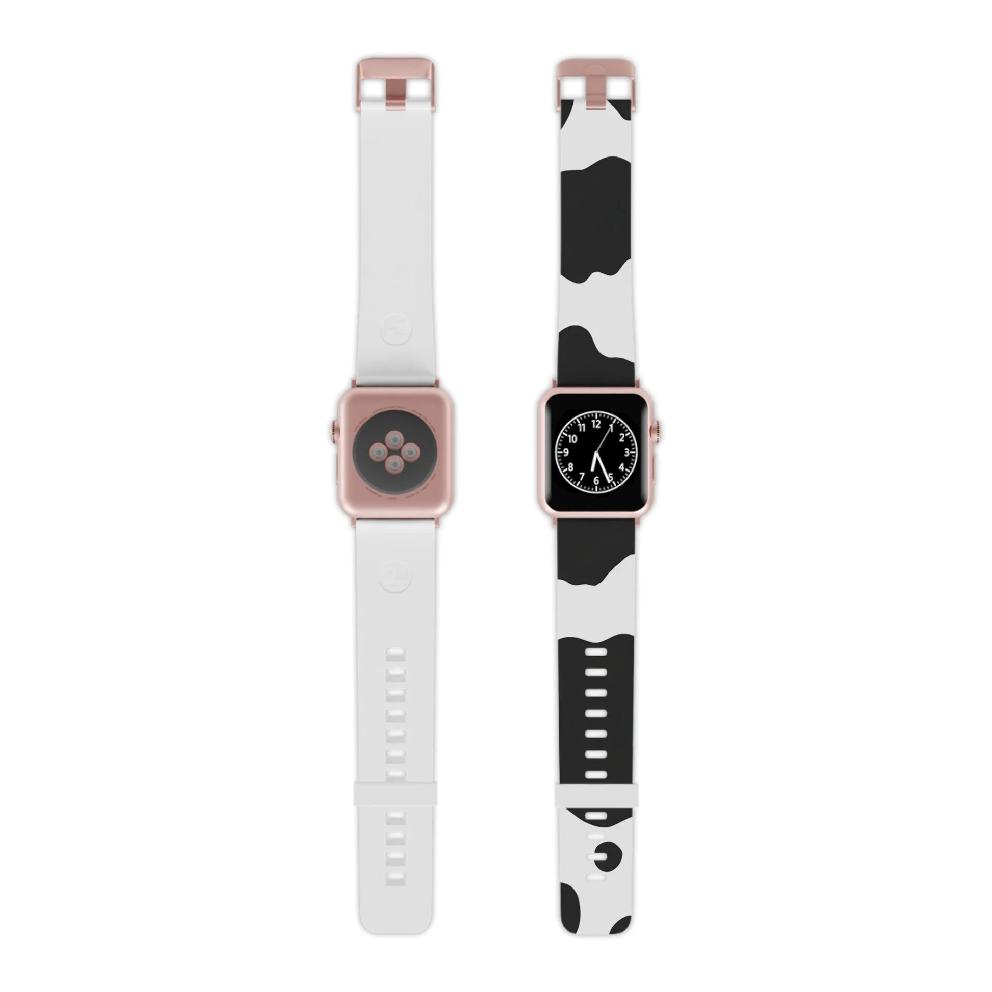 Smartwatch Pair with White and Cow Print Apple Watch Bands, Artsulli - Art is Long, Life is Short, Accessories, , , , , , , 