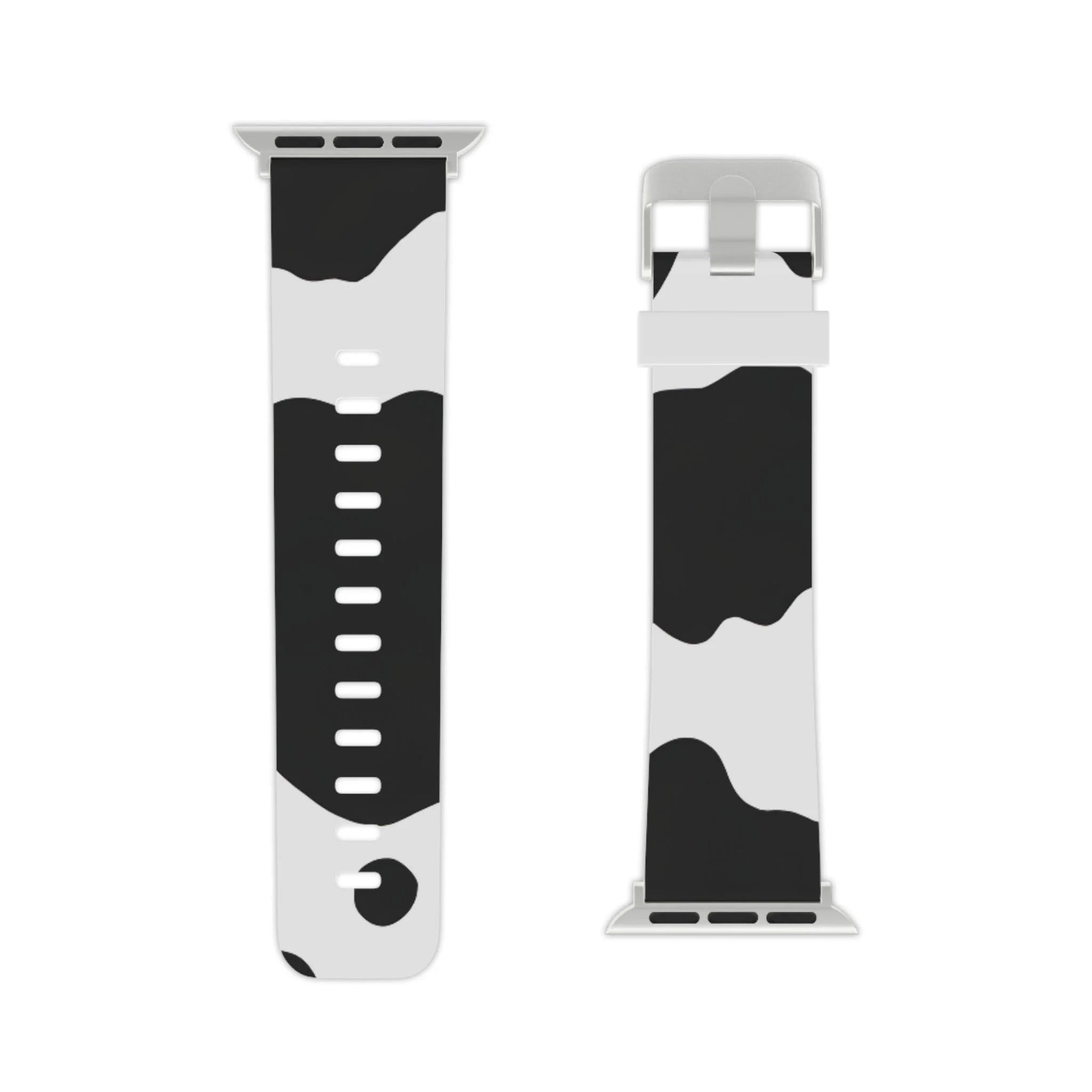 Smartwatch Pair with White and Cow Print Apple Watch Bands, Artsulli - Art is Long, Life is Short, Accessories, , , , , , , 