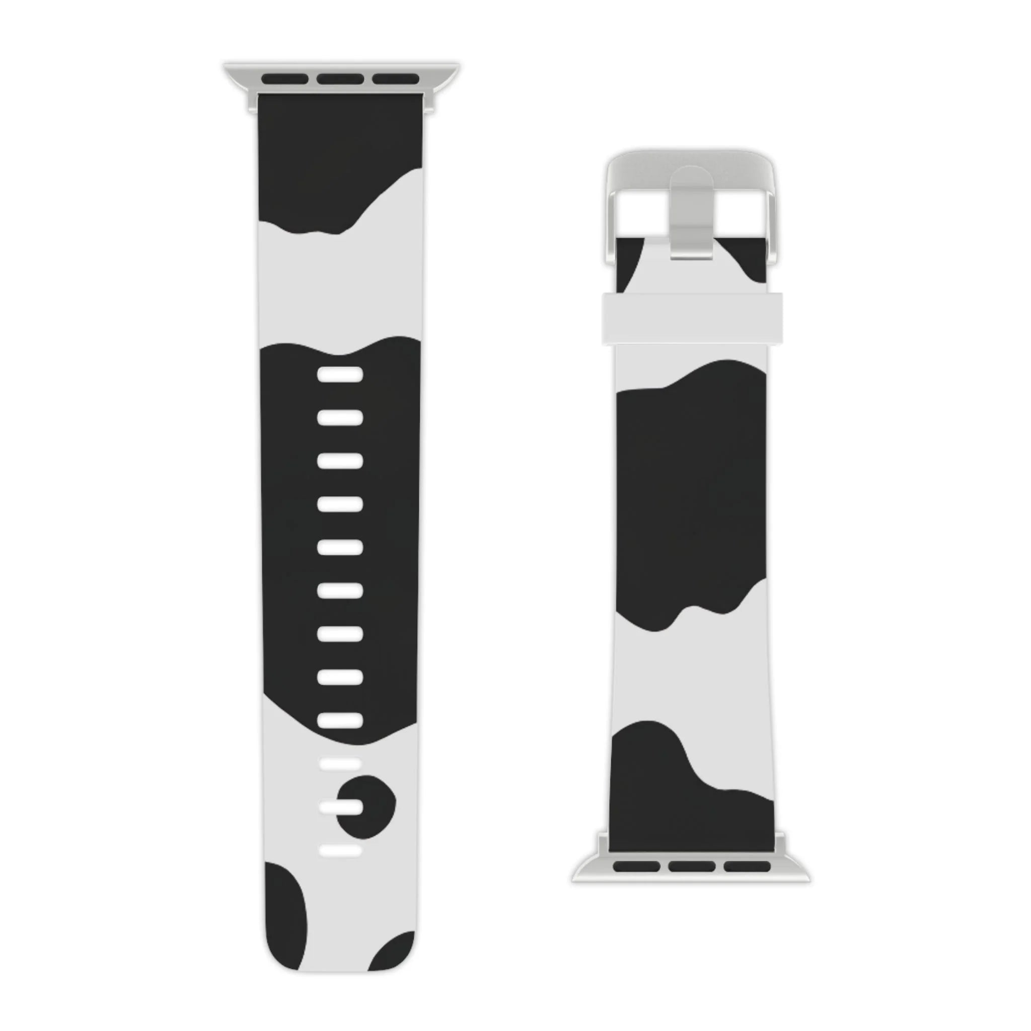 Smartwatch Pair with White and Cow Print Apple Watch Bands, Artsulli - Art is Long, Life is Short, Accessories, , , , , , , 