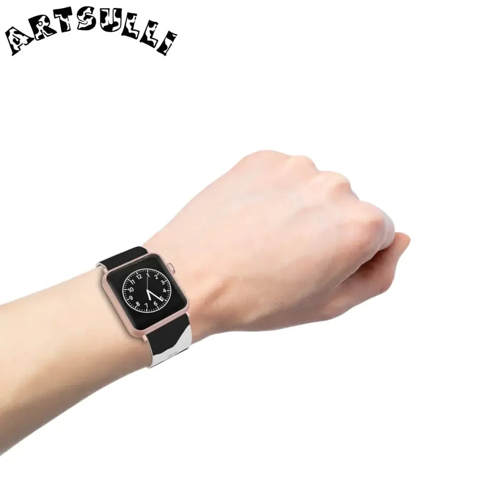 Smartwatch Pair with White and Cow Print Apple Watch Bands, Artsulli - Art is Long, Life is Short, Accessories, , , , , , , 