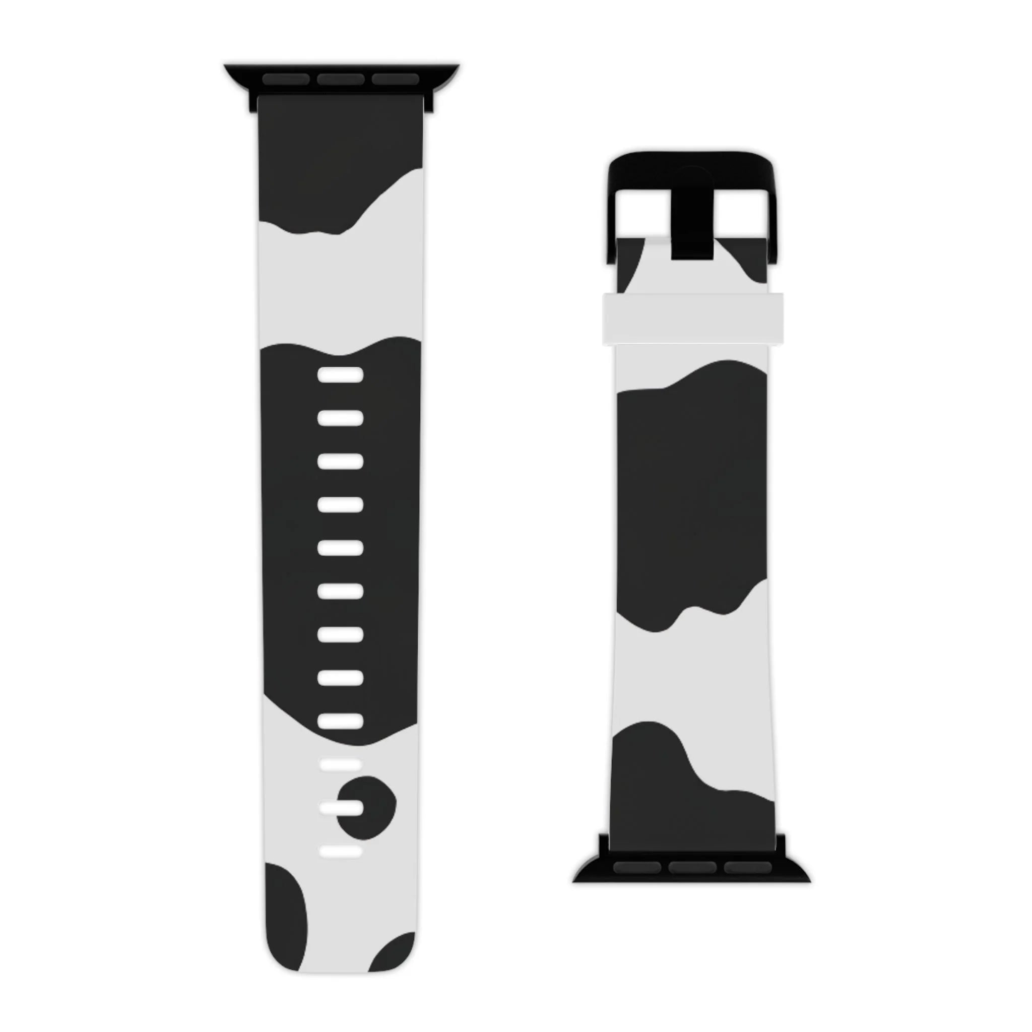 Smartwatch Pair with White and Cow Print Apple Watch Bands, Artsulli - Art is Long, Life is Short, Accessories, , , , , , , 