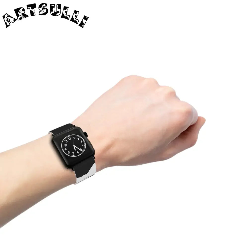 Smartwatch Pair with White and Cow Print Apple Watch Bands, Artsulli - Art is Long, Life is Short, Accessories, , , , , , , 