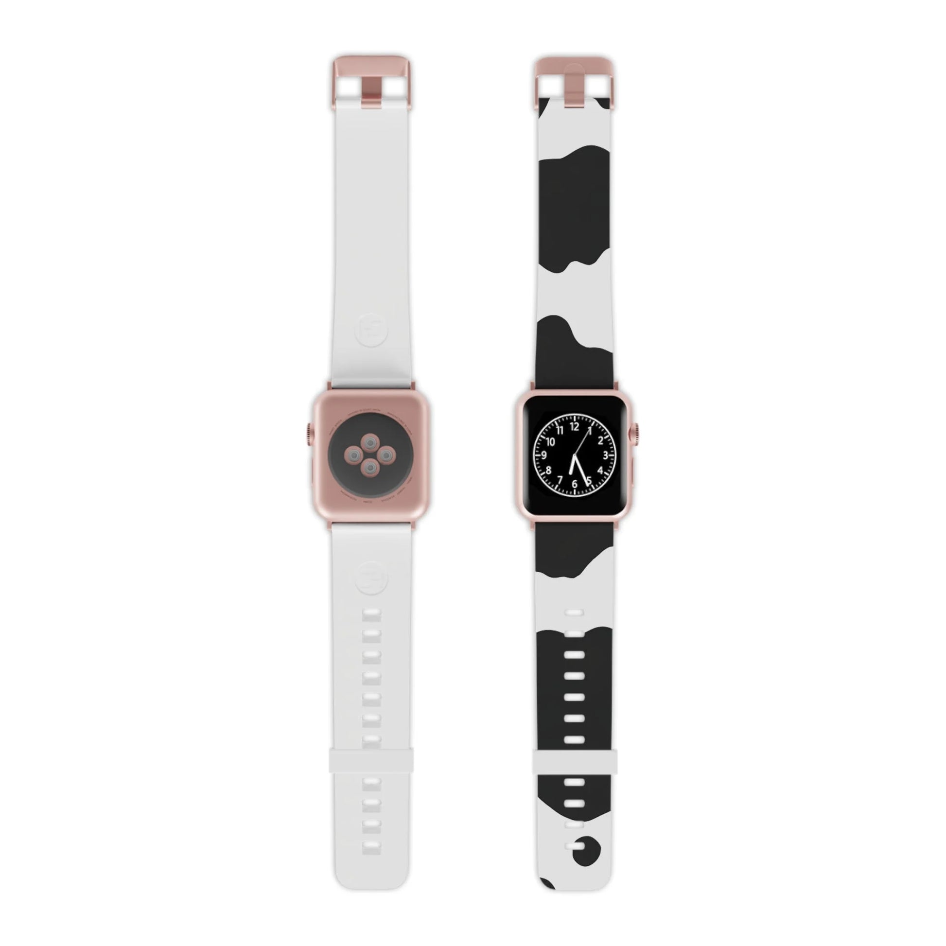 Smartwatch Pair with White and Cow Print Apple Watch Bands, Artsulli - Art is Long, Life is Short, Accessories, , , , , , , 