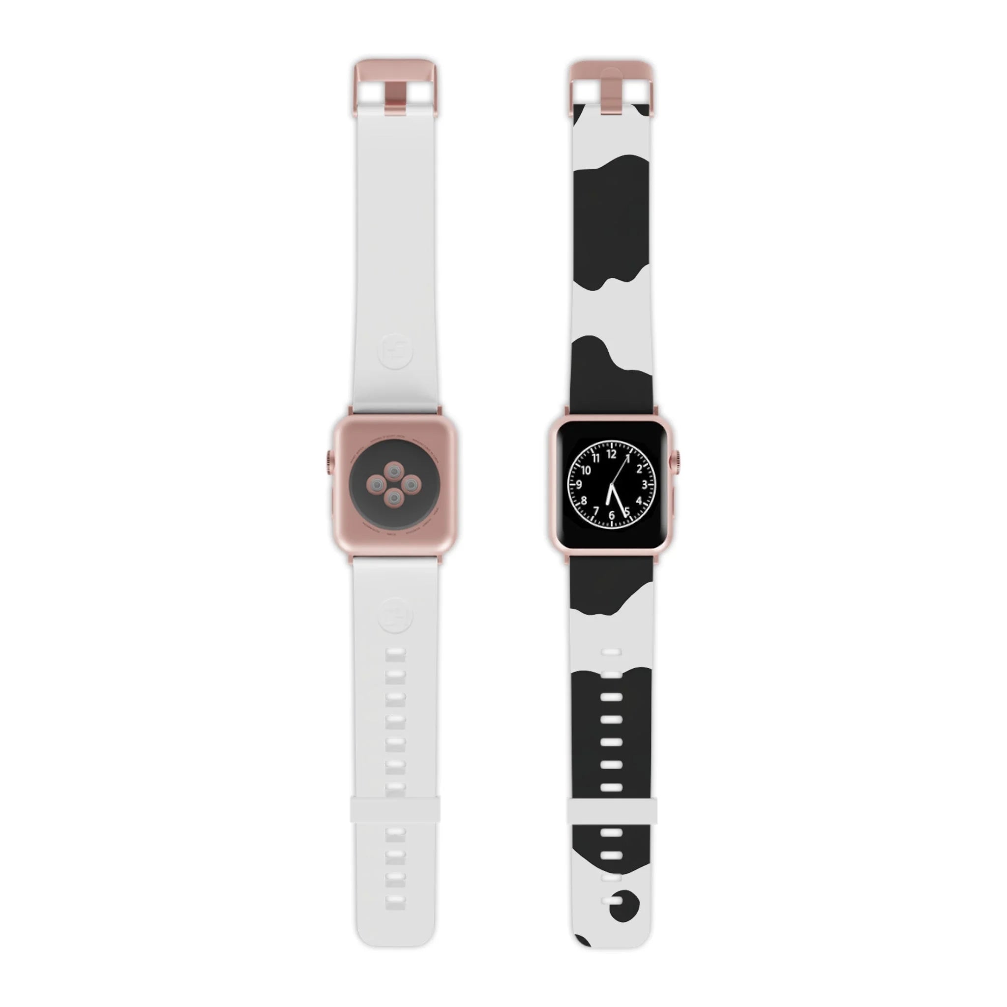 Smartwatch Pair with White and Cow Print Apple Watch Bands, Artsulli - Art is Long, Life is Short, Accessories, , , , , , , 