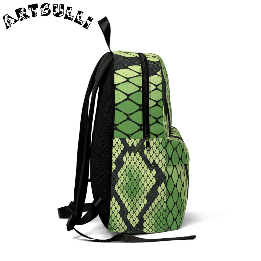 JAKKOUTTHEBXX Snakeskin Unisex Classic Backpack for All-Day Comfort 2025