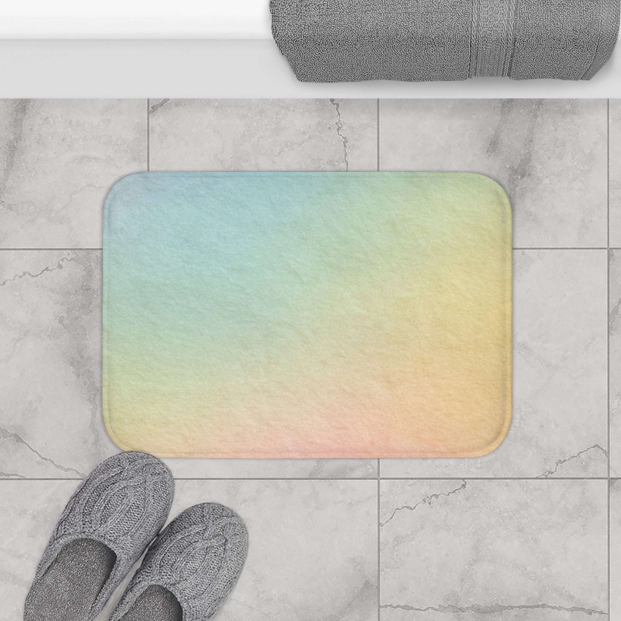 Printify Soft Gradient Pastel Bath Mat 2025