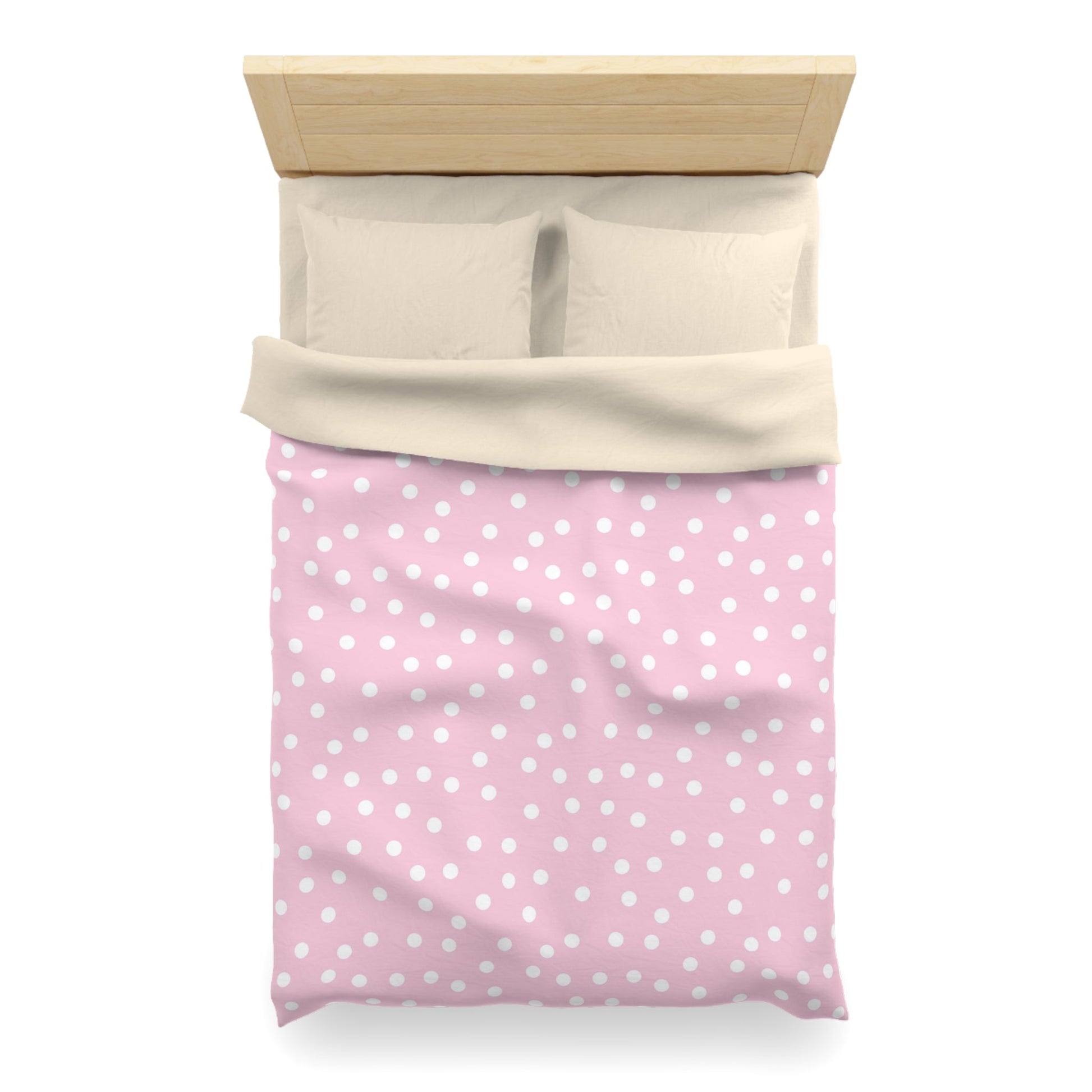 JAKKOUTTHEBXX Soft Pink Polka Dot Duvet Cover 2025
