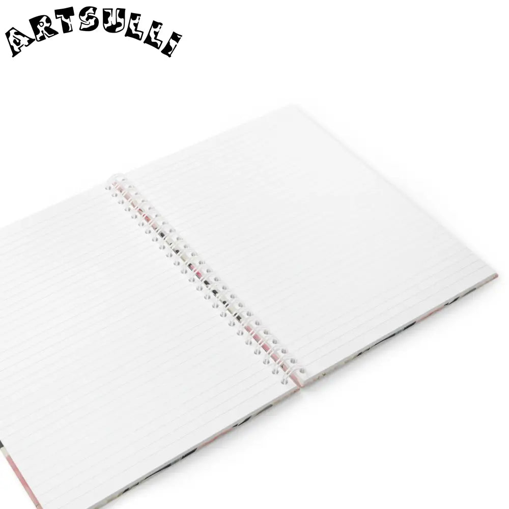 JAKKOUTTHEBXX Pink Rose and Zebra Print Wide-Ruled Spiral Notebook 2025