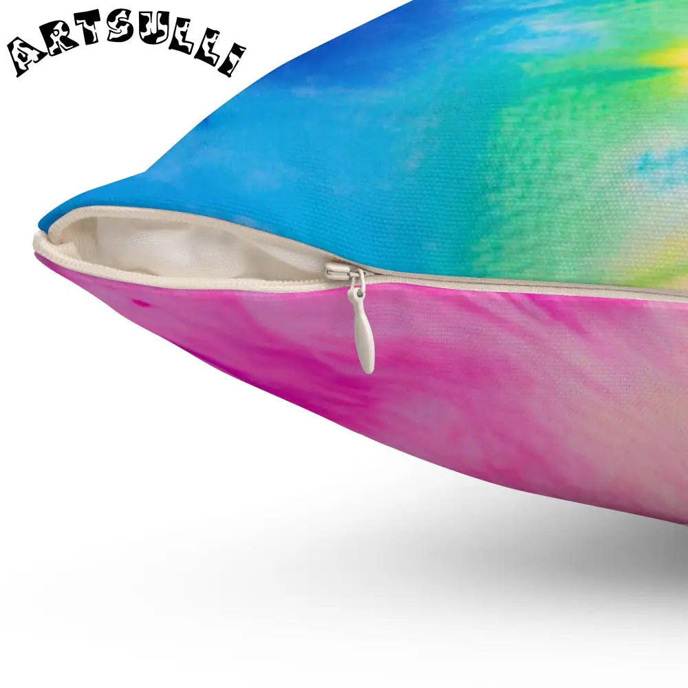 Spiral Tie-Dye Throw Pillow, Artsulli - Art is Long, Life is Short, Home Decor, , , , , , , 