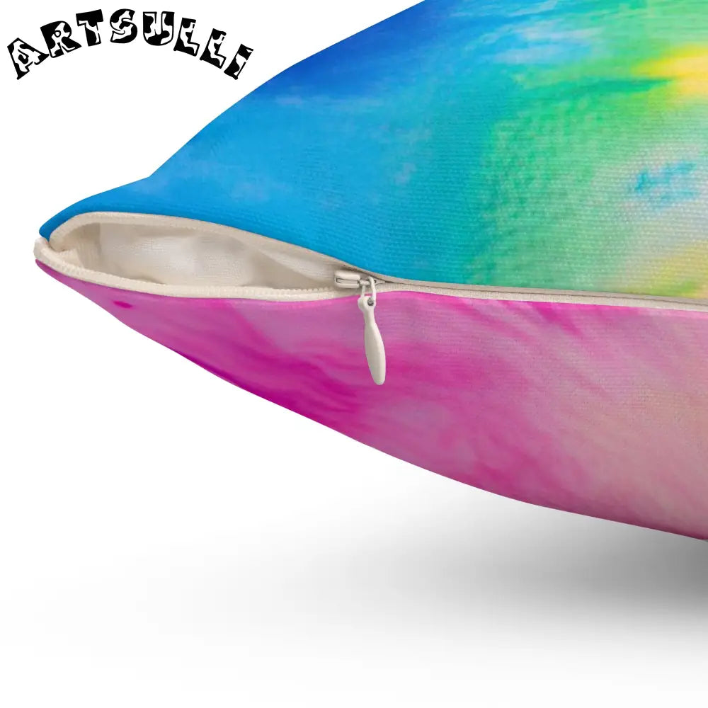 Spiral Tie-Dye Throw Pillow, Artsulli - Art is Long, Life is Short, Home Decor, , , , , , , 